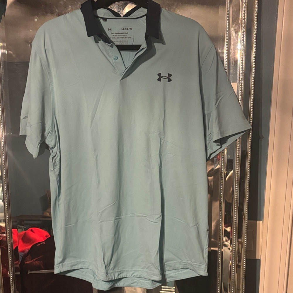 Under Armour Men's Light Blue Polo Shirt